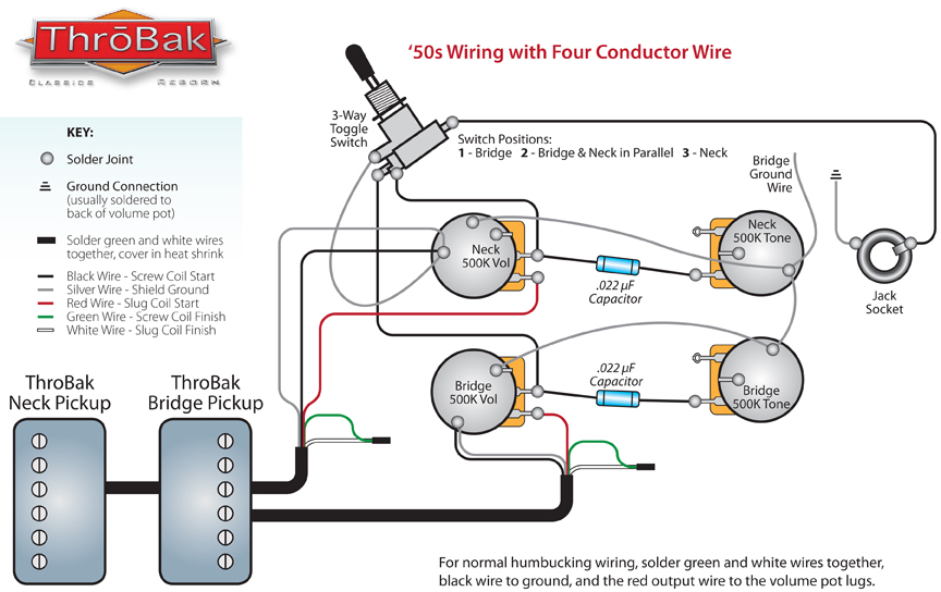 ThroBak 4 conductor 50's wiring diagram.