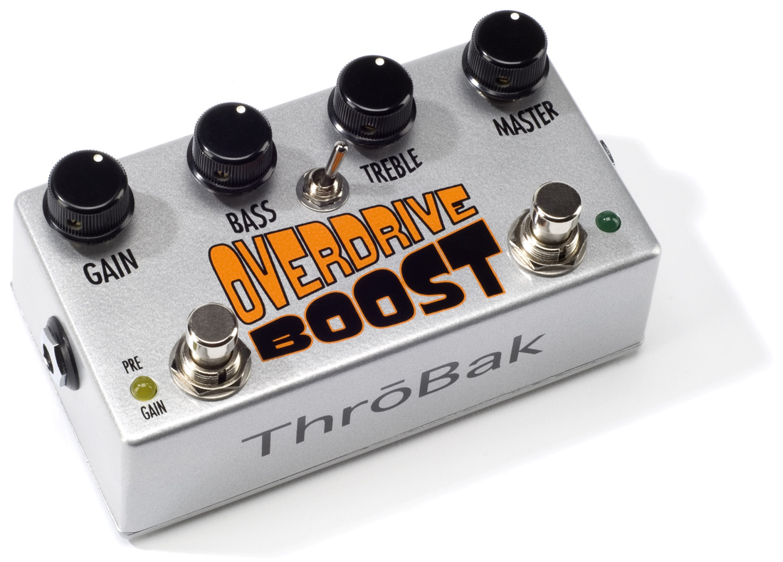 ThroBak Overdrive Boost effects pedals, Colorsound Power Boost